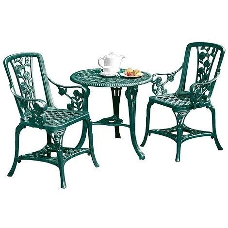 Three-Piece Rose Armchair Bistro Set - Verdi 2 Three-Piece Rose Armchair Bistro Set - Verdi - Image 2