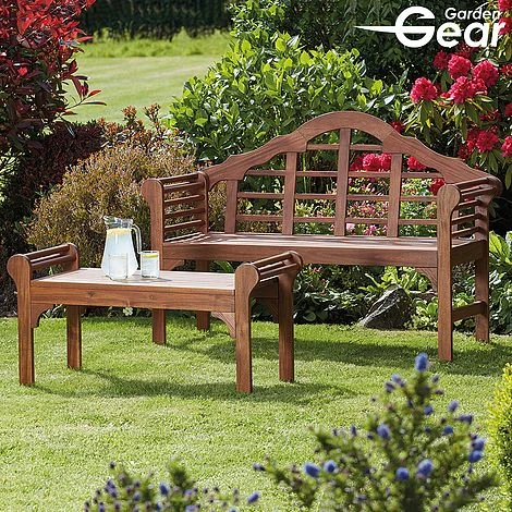 Garden Gear Acacia Lutyens Bench 2 Garden Gear Acacia Lutyens Bench - Image 2