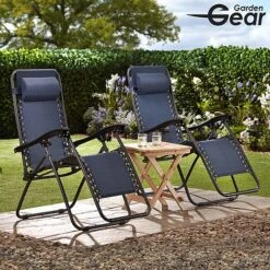 Garden Gear Zero Gravity Chair - Navy 8 Garden Gear Zero Gravity Chair - Navy -Van Meuwen G3725202000x200020LS20120With20logo