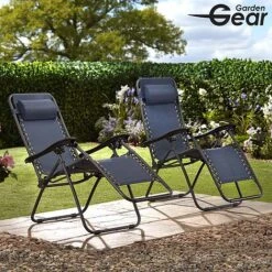 Garden Gear Zero Gravity Chair - Navy 9 Garden Gear Zero Gravity Chair - Navy -Van Meuwen G3725202000x200020LS20320With20logo