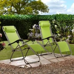 Garden Gear Zero Gravity Chair - Apple Green -Van Meuwen G3728 LS3