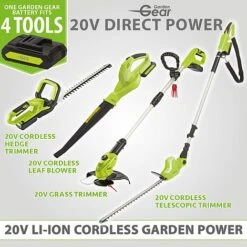 Garden Gear 20V Cordless Lithium-ion Grass Trimmer -Van Meuwen Garden Gear product group battery diagram